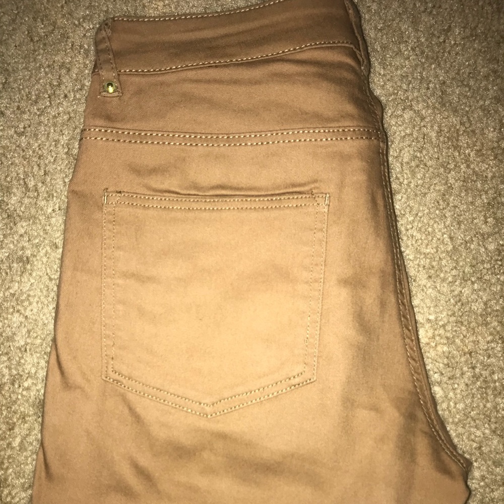 Stretchy tan jeans/pants